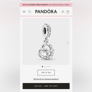 Pandora Pretzel Charm